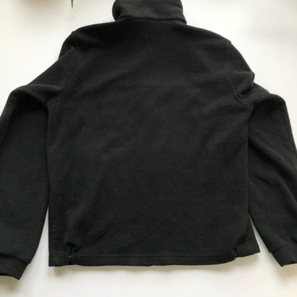 kids Columbia youth black zip up long sleeve fleece winter jacket - Picture 5 of 6